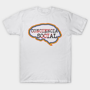 Cerebro con pensamiento de Conciencia Social T-Shirt